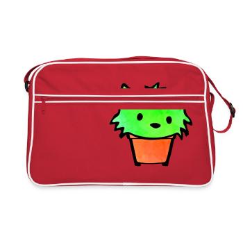Cactus - Cat Shirt - Retro Bag - red/white - Front