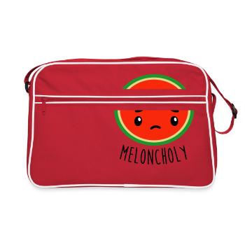 Meloncholy - Melon d'eau drôle - Sac Retro - rouge/blanc - Devant