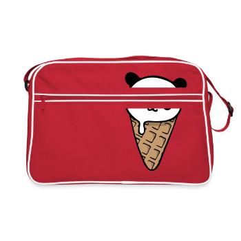 Panda Pocket Ice Cream - Sac Retro - rouge/blanc - Devant