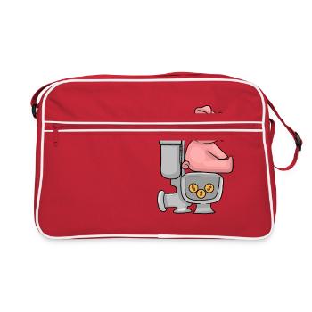 Piggy bank piggy bank - Retro Bag - red/white - Front