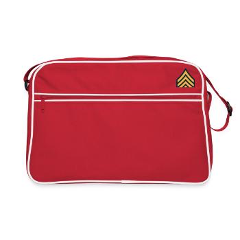 Sergent sergent de l’armée - Sac Retro - rouge/blanc - Devant