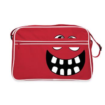 Visage - Sac Retro - rouge/blanc - Devant