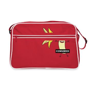 Fruits fruit drôle cadeau végétarien végétalien - Sac Retro - rouge/blanc - Devant