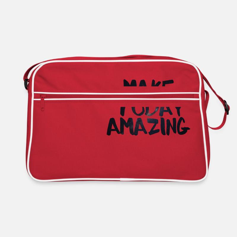 Machen Sie heute Amazing Galaxy - Retro Tasche - Rot/Weiß