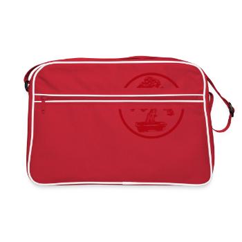 Bonsaï arbre Zen Japon Japonais art patience - Sac Retro - rouge/blanc - Devant
