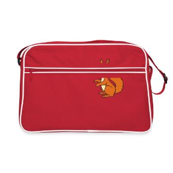 Squirrel - squirrel - Retro Bag - red/white - Front