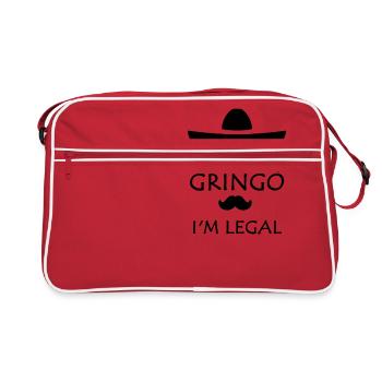 Do not worry Gringo I'm legal - Retro Bag - red/white - Front