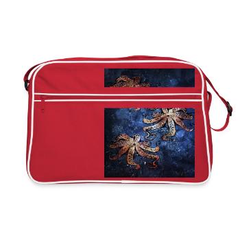 Octopus octopus - Retro Bag - red/white - Front