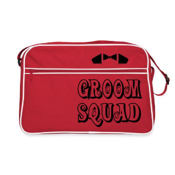 Groom Mariage mariage mariage cadeau JGA - Sac Retro - rouge/blanc - Devant
