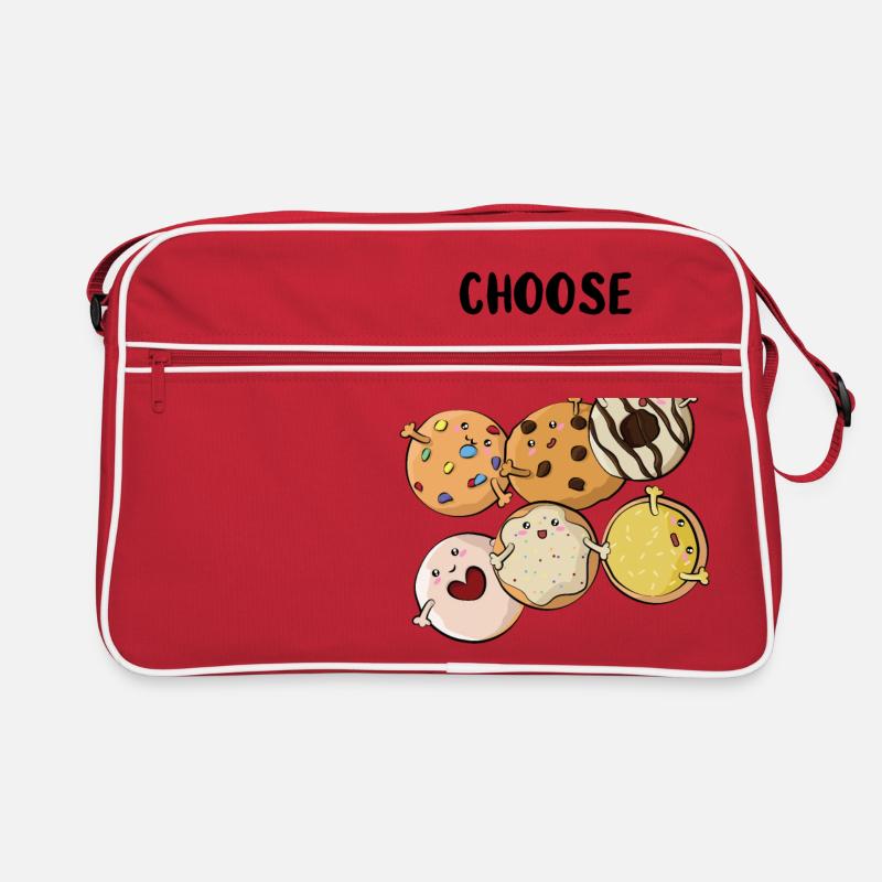 Kekse - Retro Tasche - Rot/Weiß