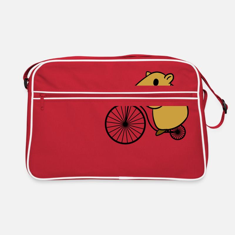 Capybara équitation rétro vélo avec une grande roue Sac Retro