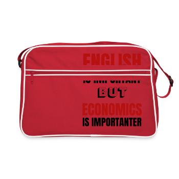 Economie Economie Bourse Marché Idée Cadeau - Sac Retro - rouge/blanc - Devant