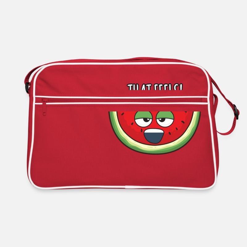 Friendly watermelon - Retro Bag - red/white