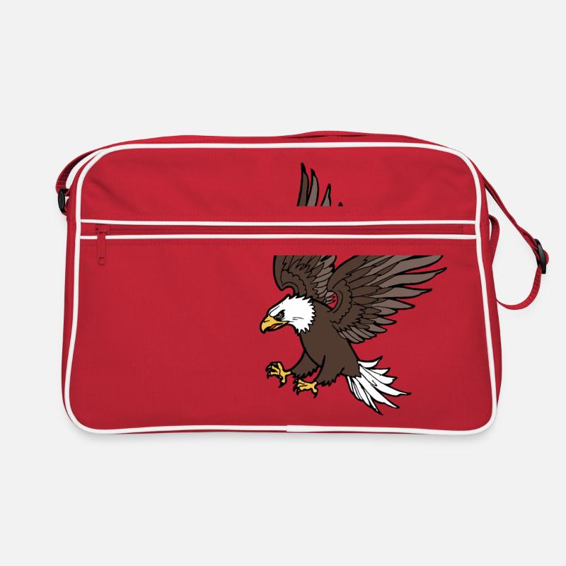 Adler greift an Retro Tasche