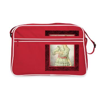 Femme Vintage Style rétro - Sac Retro - rouge/blanc - Devant