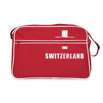 Switzerland fans soccer jersey Swiss fans - Retro Bag - red/white - Front