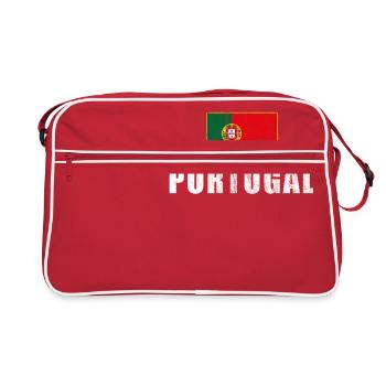 Portugal fans football jersey Portuguese fans - Retro Bag - red/white - Front