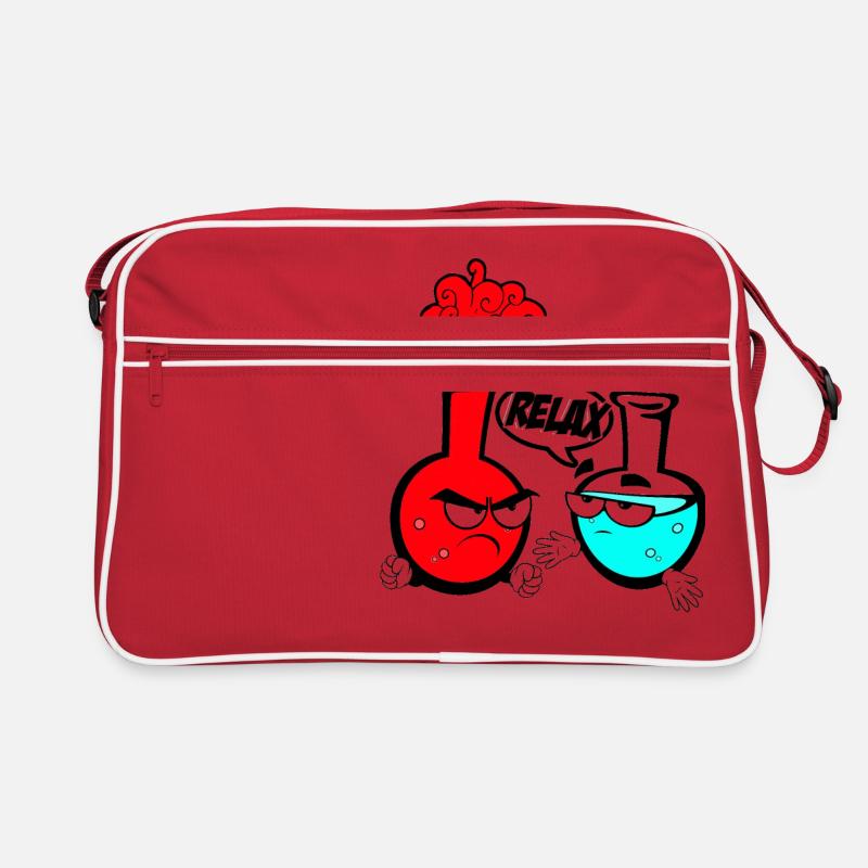 Chemie - Retro Tasche - Rot/Weiß