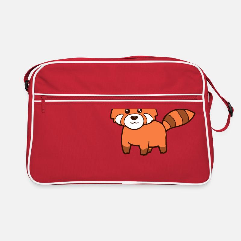 Roter Panda Retro Tasche
