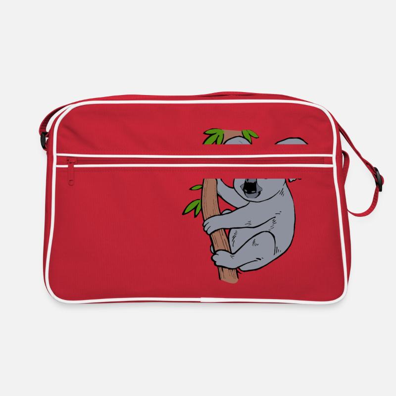 Koala - Sac Retro - rouge/blanc