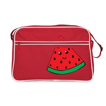 Pastèque souriante - Sac Retro - rouge/blanc - Devant