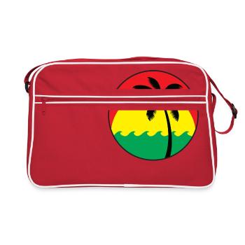 Logo Reggae - Sac Retro - rouge/blanc - Devant