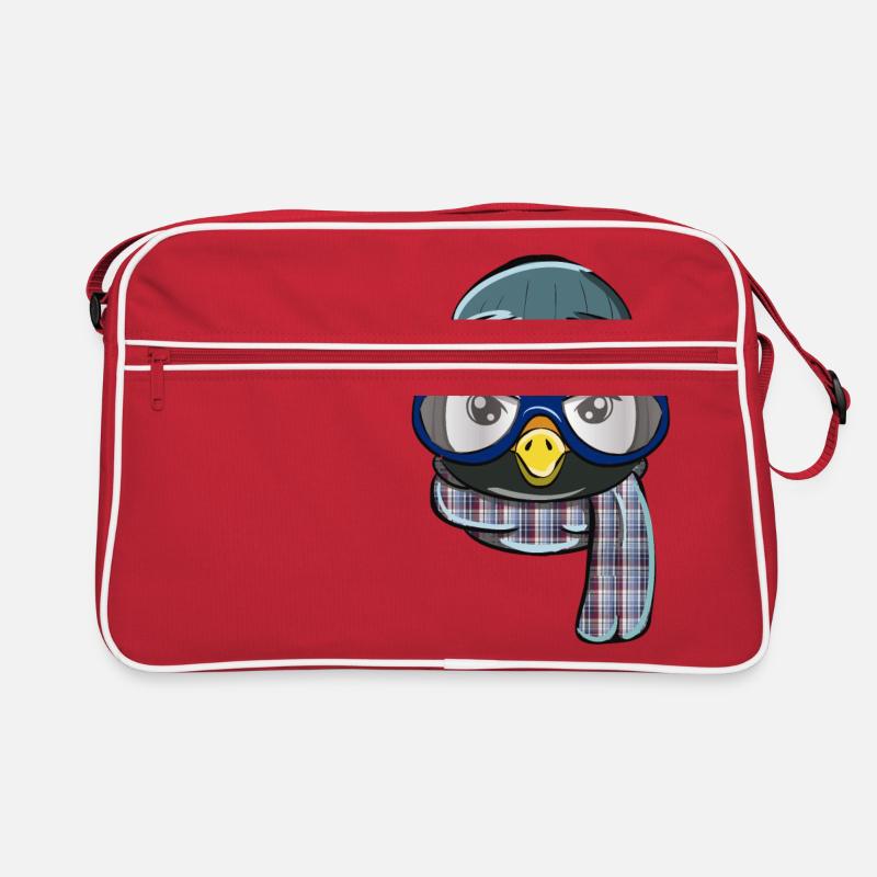 Hipster Pinguin Retro Tasche