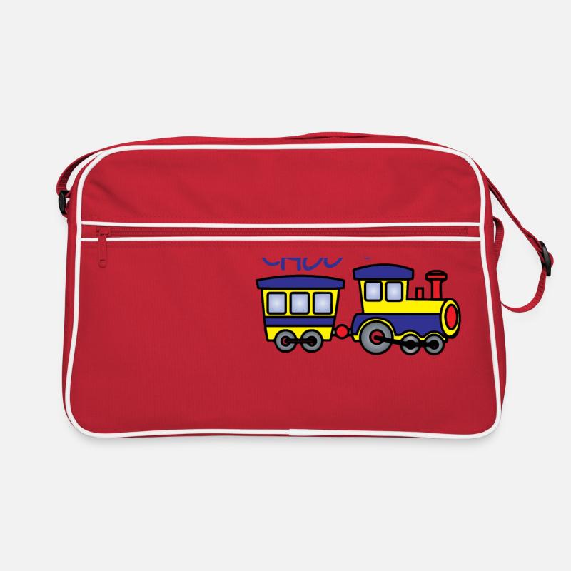 Train for a birthday - Retro Bag - red/white
