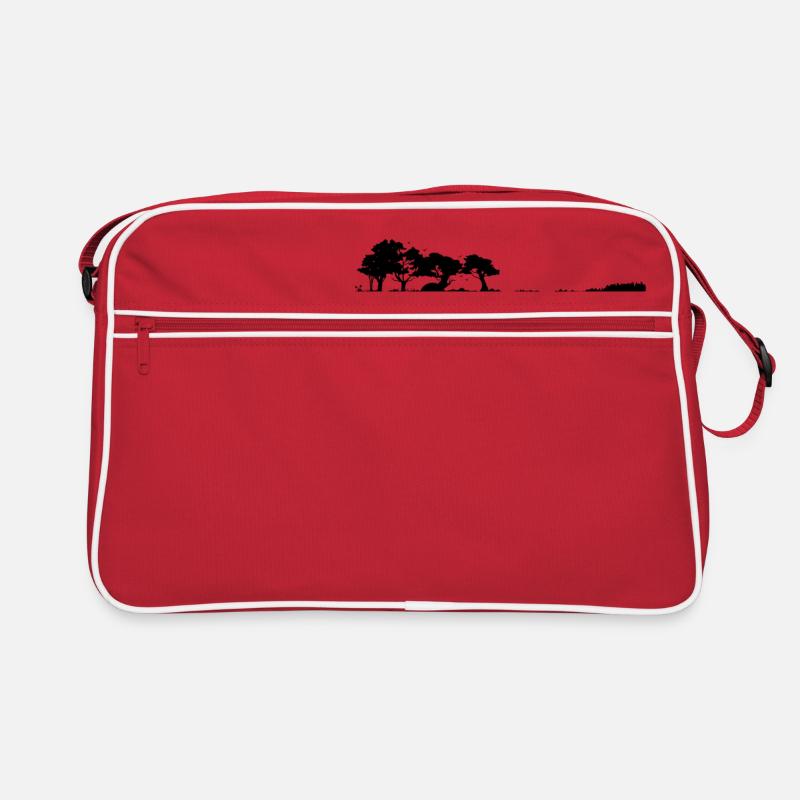 Guitar Lake Shadow Elefant Moonlight Geschenkidee Retro Tasche