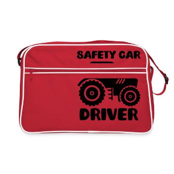 Safety Car Driver Agriculture Tractor - Retro Bag - red/white - Front