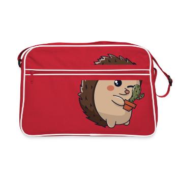 Hérisson épineux - Sac Retro - rouge/blanc - Devant