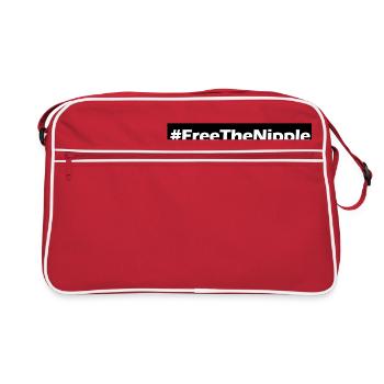 Free the nipple - Sac Retro - rouge/blanc - Devant