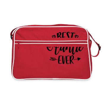 Best Auntie Ever - For the dearest aunt in the world - Retro Bag - red/white - Front