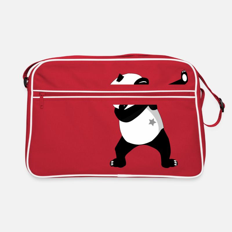 Dabbing Panda Panda dabt Retro Tasche