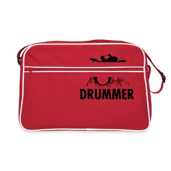 Drummer - Retro Bag - red/white - Front