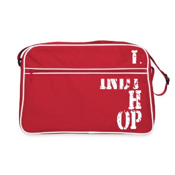 Lindy hop dance T-shirt - Retro Tasche - Rot/Weiß - Vorne