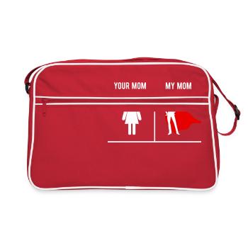 Your Mom My Mom - Sac Retro - rouge/blanc - Devant