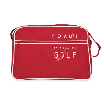 Crawling, running, golf - Retro Bag - red/white - Front