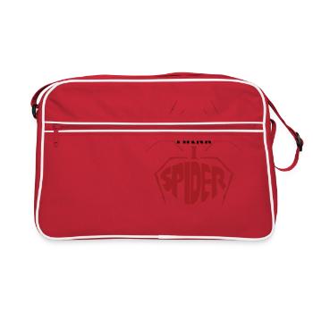 Je pense que j'ai araignée - Anglais - Sac Retro - rouge/blanc - Devant