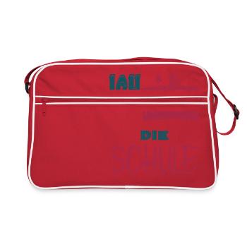 Je berce l'école - Sac Retro - rouge/blanc - Devant