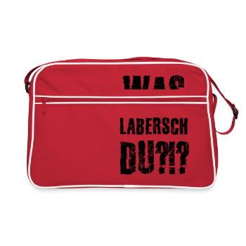 Chill mal dein Leben - Chill deine Base - Retro Tasche - Rot/Weiß - Vorne