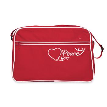 paix - Sac Retro - rouge/blanc - Devant