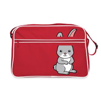 petit lapin doux bébé - Sac Retro - rouge/blanc - Devant