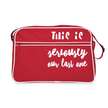 C'est sérieusement notre dernier - Sac Retro - rouge/blanc - Devant