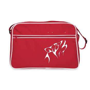 Wolf Alpha Women Lady consciente de soi - Sac Retro - rouge/blanc - Devant