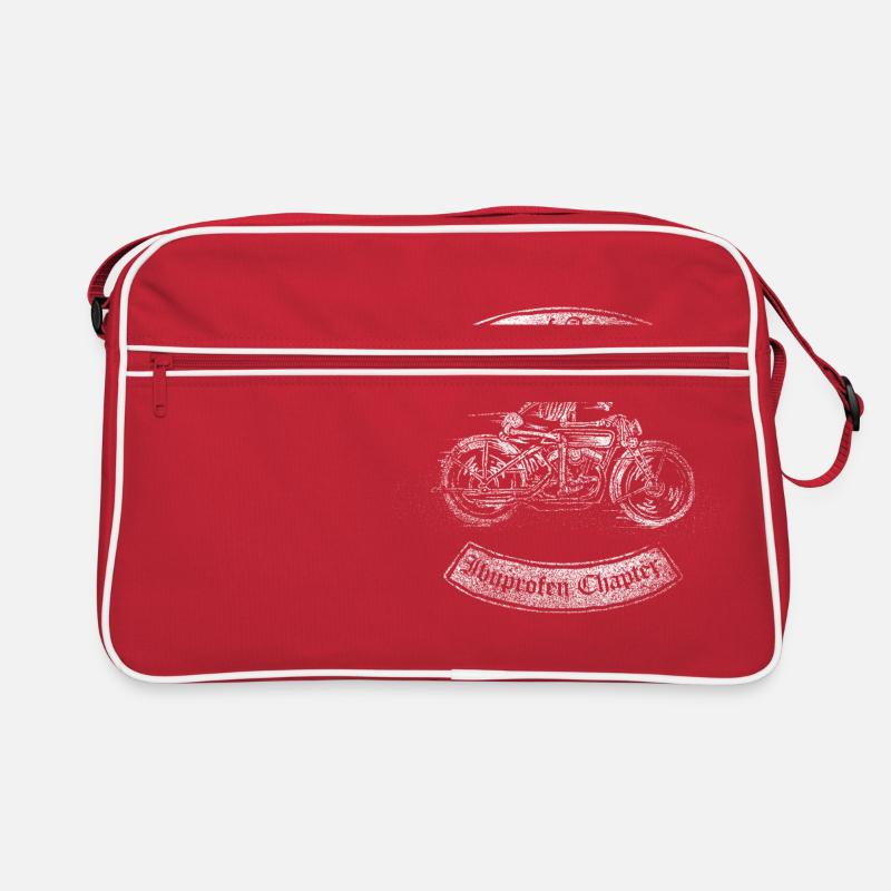Sons of Arthritis Ibuprofen Chapter Biker - Retro Tasche - Rot/Weiß