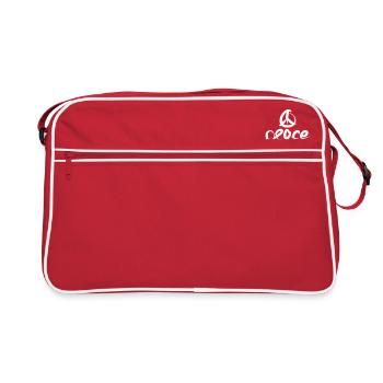 Peace Sign Peace Peace Symbol - Retro Bag - red/white - Front