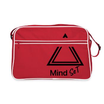 mindset état positivité - Sac Retro - rouge/blanc - Devant