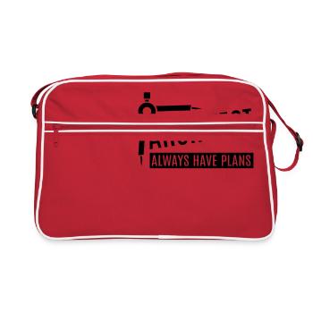 Les architectes disent - Sac Retro - rouge/blanc - Devant