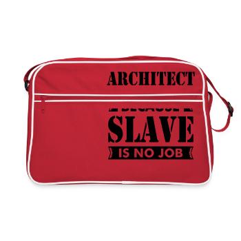Architecte disant architecte architecture - Sac Retro - rouge/blanc - Devant